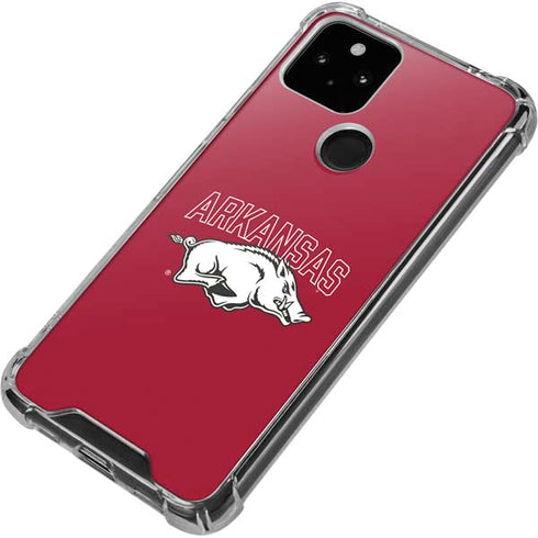 University of Arkansas-Fayetteville Razorbacks Logo Google Pixel 5 Clear Case